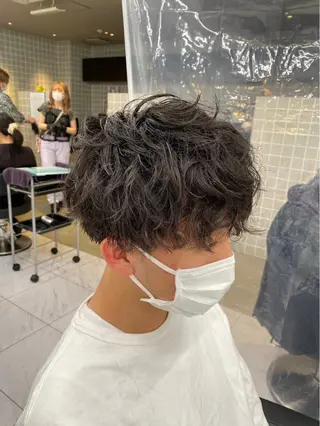 カラー パーマ メンズ メンズ特化/パーマ/ カット/カラー/るなのヘアスタイル