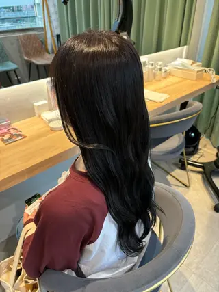 ロング カラー りあの🎀 /暖色カラー🍒のヘアスタイル