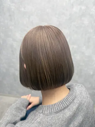 ミディアム ハイトーン×艶カラー 🤍MIZUKIのヘアスタイル