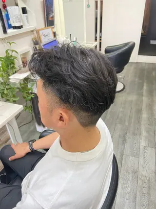 メンズ 【縮毛矯正&カラー】 RAN.のヘアスタイル