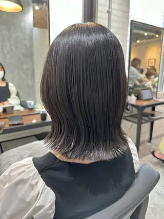 ミディアム 縮毛矯正💎髪質改善 レイヤー✨山内健太郎のヘアスタイル