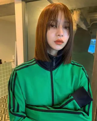 ミディアム カラー 似合わせカット⚪︎ /フェイスレイヤーのヘアスタイル