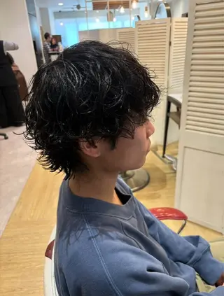 パーマ メンズ HAIR＆MAKE EARTH元住吉所属・髪質改善 特化掛川大輝のヘアスタイル