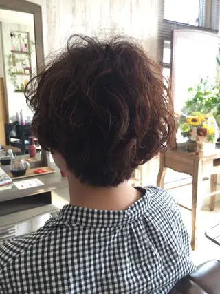 ショート パーマ 小野 修平のヘアスタイル