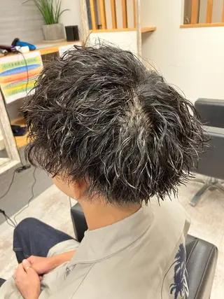 パーマ メンズ メンズ特化/パーマ/ フェードWATARUのヘアスタイル