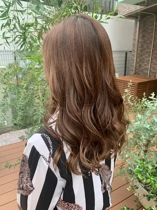 ロング パーマ ハイトーン/メンズ/ ウルフ特化   小松のヘアスタイル