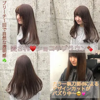 ロング カラー メンズ JuNブリーチに 縮毛矯正するプロのヘアスタイル