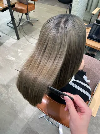 ミディアム 髪質改善🤍艶カラー ゆいのヘアスタイル