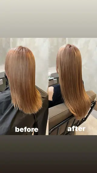 ロング カラー ヘアアレンジ RIYA❤︎ Aujuaソムリエのヘアスタイル