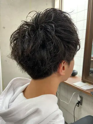 パーマ メンズ 川端 康介のヘアスタイル