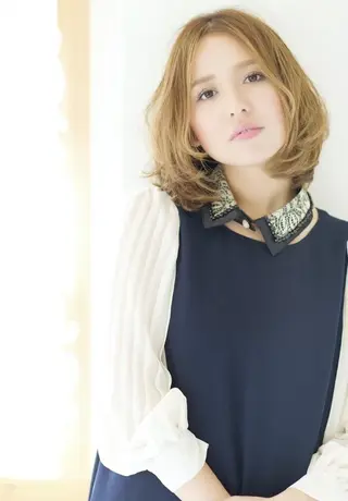 ミディアム lond strada所属・🌟モテ髪ショート 🌟店長 津賀涼のヘアスタイル