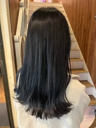 ロング カラー パーマ ヘアアレンジ 【暗め透明感カラー】 【インナー】小島良太のヘアスタイル