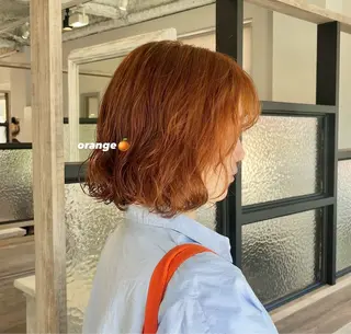 ショート カラー パーマ ブリーチなしダブル カラー/なぎ🦖ᩚのヘアスタイル