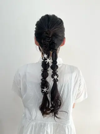 ロング ヘアアレンジ ヘアセットサロン /上坪愛美のヘアスタイル