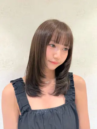 カラー sakura/ダブル カラー/似合わせ🩵のヘアスタイル