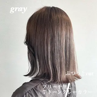 ミディアム カラー kitin 吉祥寺 山岸花のヘアスタイル