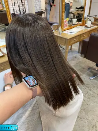 ミディアム 髪質改善/縮毛矯正 /青山　早希🐾のヘアスタイル