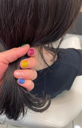 ミディアム カラー パーマ/ボブ/ ヘルシーカラー/風花のヘアスタイル