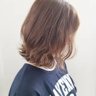 ミディアム カラー レイヤーカット/ ウルフカット/大橋 のヘアスタイル