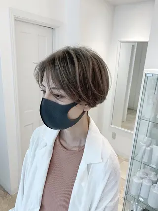 ショート カラー SALOWIN名古屋本山店所属・🍏ナガヤマ ヒデアキ🍏のヘアスタイル