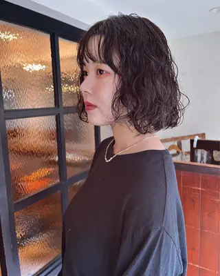 ミディアム カラー パーマ 🧸メンズカット 🧸conatsuのヘアスタイル