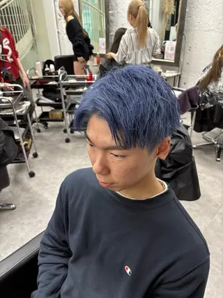 カラー メンズ 笹江 瑞穂のヘアスタイル