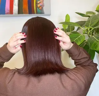 ミディアム LINE.ai所属・mei／周南 ／ぷつっと／レイヤーのヘアスタイル