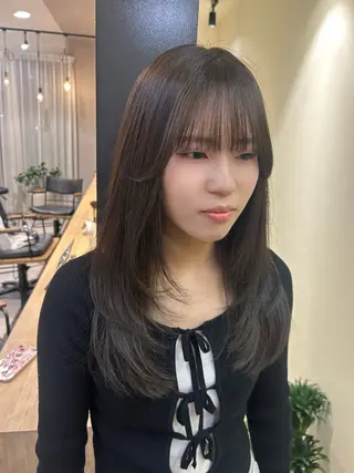 ロング カラー hub hair レイヤー/透明感のヘアスタイル