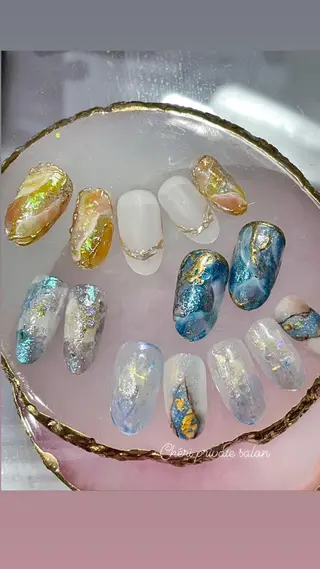 カラー ネイル Chérinail 爪のお手入れのネイルデザイン