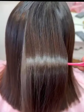 セミロング あや/くせ毛美容師 による縮毛矯正のヘアスタイル