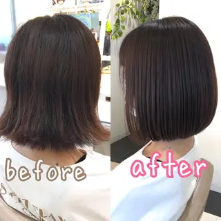 ショート パーマ 安井　昴 💫ブリーチ縮毛矯正のヘアスタイル