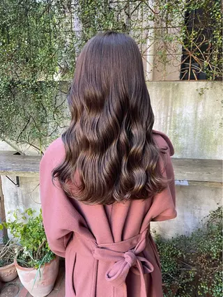 カラー うる艶カラー× ハイトーン/miuのヘアスタイル