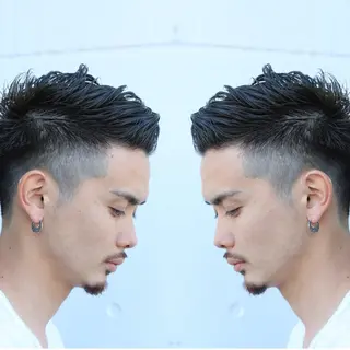 ショート カラー メンズ 次世代シールエクステ 錦糸町村上拓真のヘアスタイル
