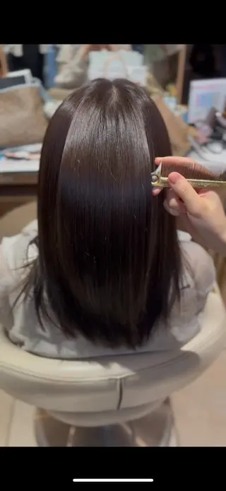 ミディアム earth八幡西 Jesikkaのヘアスタイル