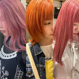 ミディアム カラー ✨ブリーチ特化✨ 💚Acchon💚のヘアスタイル