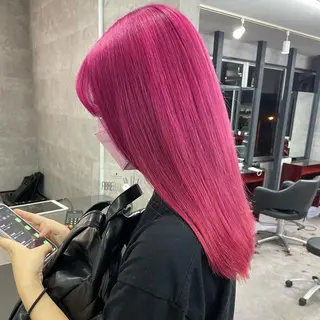 セミロング カラー ハイトーンエクステ 🎩カズキ🎩のヘアスタイル