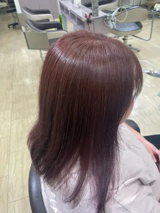 ミディアム カラー 海野 黎茉のヘアスタイル