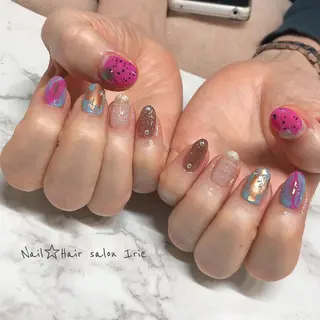 ネイル Hair salon Irie所属・與儀 知佳のネイルデザイン