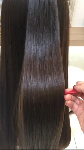 ロング カラー 艶質改善/縮毛矯正 ササキナツミのヘアスタイル