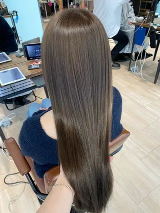 ロング カラー 🍼顔周りカット/ レイヤー/小川華奈のヘアスタイル