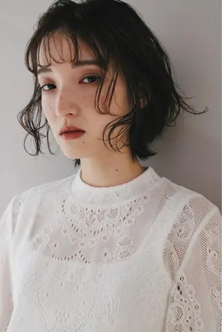 ミディアム カラー パーマ ヘアアレンジ ooit所属・ooit 【オーイット】のヘアスタイル