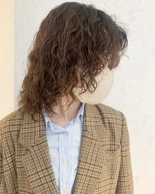 ミディアム カラー パーマ umber royce所属・ムラヨシ ショータのヘアスタイル