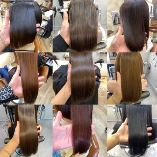 ロング カラー パーマ Glimpse大濠店 髪質改善/福岡大濠のヘアスタイル