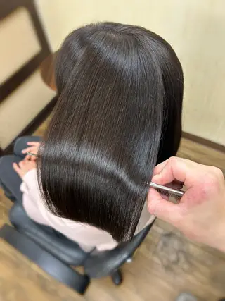 ロング みやたゆうき 髪質改善講師のヘアスタイル