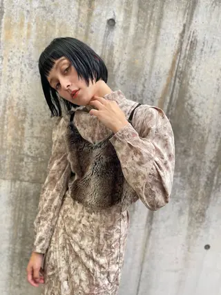 ショート カラー ショート/ボブ専門 宮脇美奈/南船場のヘアスタイル