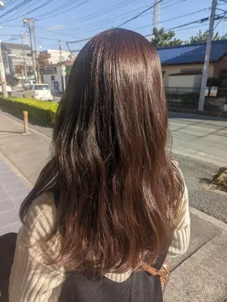 ロング カラー いいだ なおのヘアスタイル