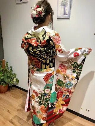 ロング ヘアアレンジ 青野 文香のヘアスタイル