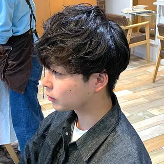 ショート パーマ メンズ メンズパーマ&メンズ 縮毛矯正ならヒラノのヘアスタイル