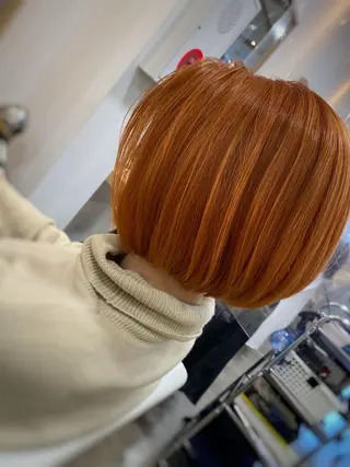 ミディアム カラー 髪質改善/ ブリーチ/中尾のヘアスタイル