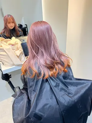 ミディアム カラー Via officialのヘアスタイル